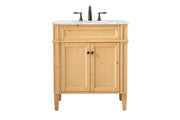 Elegant Decor 30" - Single / White / Contemporary Wheel Care