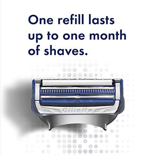 Gillette 4 Count (Pack of 2) / 4 Refills / WHITE Cartridges