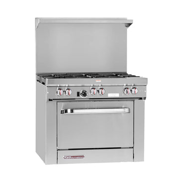 Southbend S-Series 36" Gas Restaurant Range w/ (2) Open Burners by South Bend – Iron, Model S36A-2TR