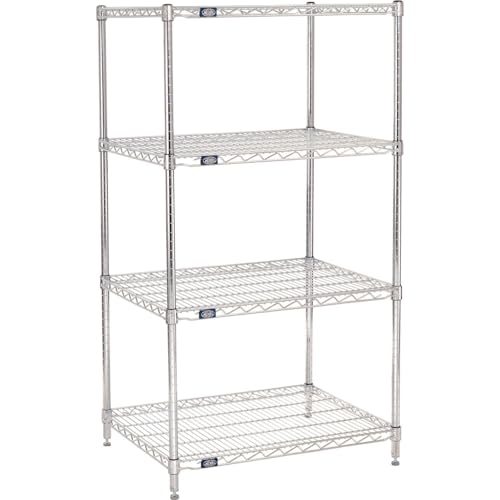 Chrome Wire Shelving by Nexel – Alloy Steel, Chrome, Model 24306C