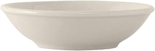 Tuxton China TRE-025 Fruit Dish, 5-1/2 oz., 4-3/4" Dia. Round, Coupe, Microwave & Dishwasher Safe, Oven Proof, Fully vitrified, Ceramic, Reno/Nevada, American White/Eggshell, Case of 36