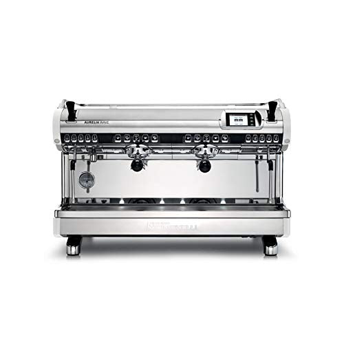 Aurelia Ii Volumetric 2 Group Espresso Machine Maureiivol02Nd by Nuova Simonelli – 14 liters, Stainless Steel, Black, Model Aurelia WAVE Volumetric 2 Group