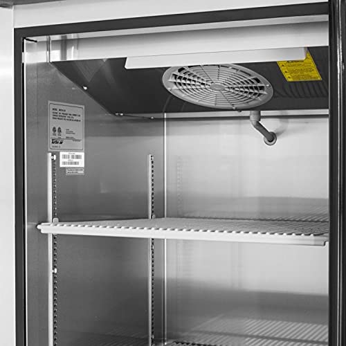 Turbo Air (1) Split Door / Stainless Steel / 21.5 cubic_feet Upright Freezers