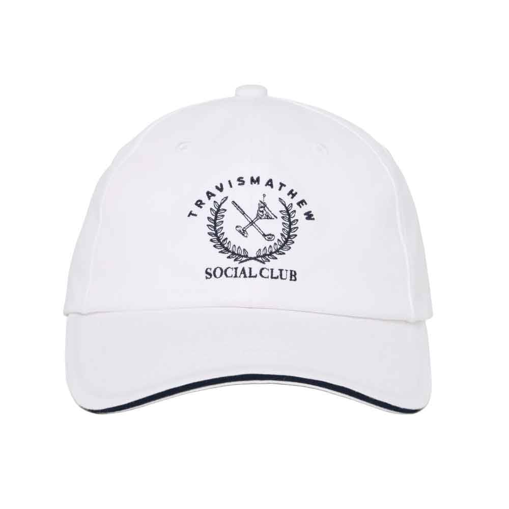 Twisted Ivy Mens Golf Hat - White/One Size by TravisMathew – One Size, Cotton, White