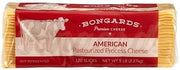 Bongards Yellow Processed American Cheese Slices, 5 Pound, 4 per Case, Real Cheese, Mild Buttery, Gluten Free, rBST Free