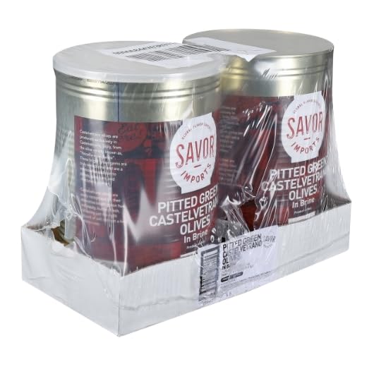 Pitted Green Castelvetrano Olives in Brine by Savor Imports – Commercial Grade