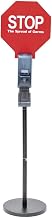 HUBERT Floor Standing Hand Soap Dispenser with Sign