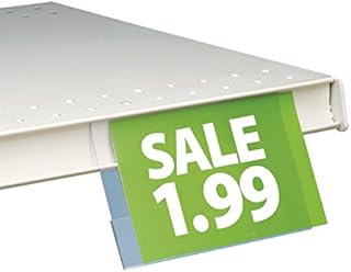 Sightline Display, Shelf Edge Price Channel Sign Holder, 5.5" W x 3.5" H