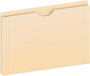 Pendaflex File Jackets, Legal Size, Manila, 2" Expansion, Reinforced Straight-Cut Tabs with Thumb Cut, 50 Per Box (23200EE), Beige