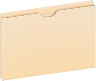 Pendaflex File Jackets, Legal Size, Manila, 2" Expansion, Reinforced Straight-Cut Tabs with Thumb Cut, 50 Per Box (23200EE), Beige