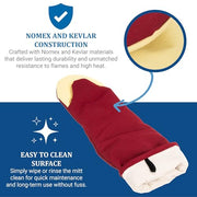 San Jamar 24" / Puppet / Red Oven Mitts