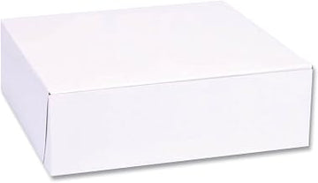 SOUTHERN CHAMPION TRAY SCT Standard White Bakery Boxes 8X8X2-1/2, 250 Count