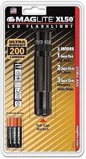 MagLite Flashlight Aluminum 104 Lumens Led Aaa Black Carded