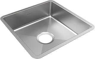Elkay ECTRUAD151550 Crosstown 18 Gauge Stainless Steel 16-1/2" x 16-1/2" x 5" Single Bowl Undermount Sink