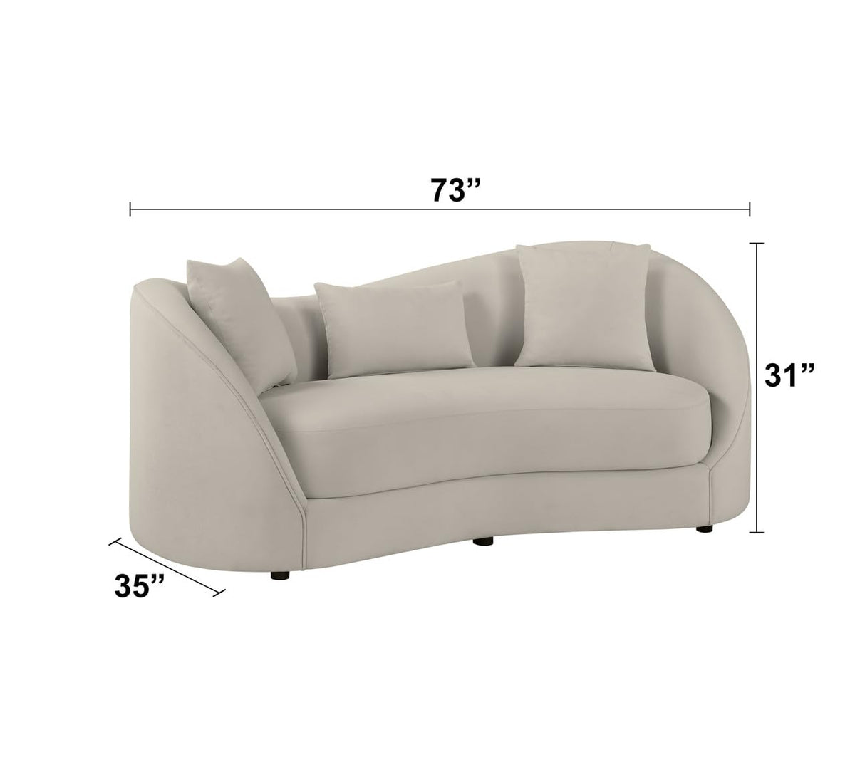 Contemporary Sofa & Loveseat Set in Light Gray Fabric by Best Quality Furniture – Fabric, Grey, Model S70-SL