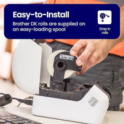 Brother White / 24 Rolls / File Folder Label File Folder Labels