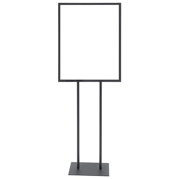 Floorstand Black Metal Sign Holder 22 x by Retail Resource – Metal, Model 05-005MB