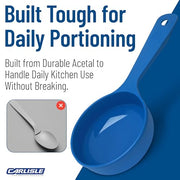 Carlisle FoodService Products 8 Ounces / Blue / Flat Cooking Spoons