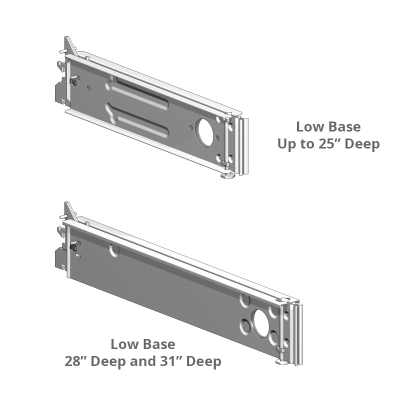 Standard Duty Base Bracket for 31" Deck (Low Base) PTD Painted Random by Lozier – 31 " D, Alloy Steel, Painted Random, Model BB31LBS.PTD