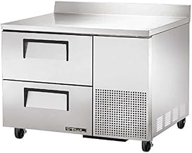 TRUE TWT-44D-2 Single Section 44" Deep Work Top Refrigerator, Two Drawers