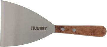 HUBERT Pan Scraper with Rosewood Handle Stainless Steel- 4 1/2"L x 4"W Blade
