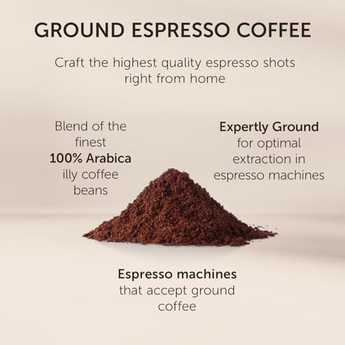 illy Classic Roast / 4.4 Ounce (Pack of 1) / Intenso Ground Espresso Bold Roast Ground Coffee
