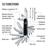 Victorinox Black / SwissChamp / 3.6" Folding Knives