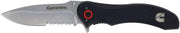 Cummins Serrated Blade D2 Steel Pocket Knife 3-inch CMN4726 - Lightweight Folding Knife Survival Tactical EDC- Black