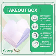 SOUTHERN CHAMPION TRAY White / 6" x 4-3/4" x 2-1/2" / 6.0 liters Boxes