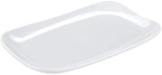 GET CS-6105-W Siciliano Mama Mia Platters, 13"L x 7.8"W Melamine Platter, White, Case of 1 Dozen