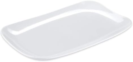 GET CS-6105-W Siciliano Mama Mia Platters, 13"L x 7.8"W Melamine Platter, White, Case of 1 Dozen