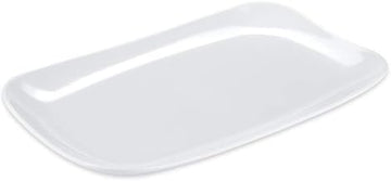 GET CS-6105-W Siciliano Mama Mia Platters, 13"L x 7.8"W Melamine Platter, White, Case of 1 Dozen