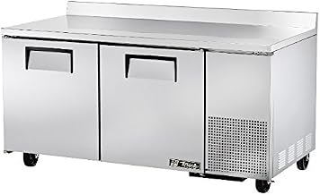 True TWT-67F Two Section 67" Deep Work Top Freezer, Solid Doors