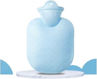 Hot Water Bottle Bag Hotpack for Pain Relief Menstrual Cramp,hot and Cold Compress, Hand Feet Warmer(Color:Blue,Size:500ml)