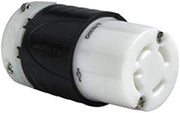 Legrand Pass & Seymour L1630C Turnlok Industrial Spec Grade Locking Connector, 30 Amp 3 Phase 480V, NEMA L16-30R, Black/White (1 Count)