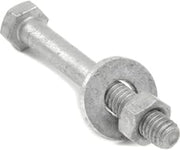 Sign Post Hardware, 2-1/2" Nut, Bolt & Washer Set, Steel, Lot of 3