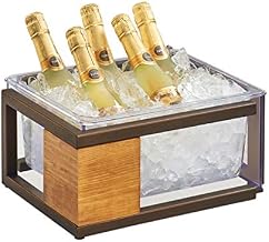 Sierra Collection – Ice Housing – 13.25W x 11.25D x 6H – Reclaimed Wood, Bronze-Painted Metal, Polycarbonate Pan