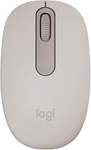 Logitech M196 Compact Ambidextrous Bluetooth Wireless Mouse - Sand | Advanced performance haptic feedback, Ultra-Fast Scrolling, 8K DPI, Quiet Click, MacOS/iPadOS/Windows, Wireless, USB-C