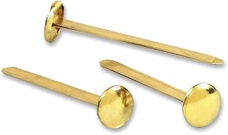 ACCO Brands ACCO #7 Brass Prong Paper Fasteners, 2" Capacity, Brass, 100/Box