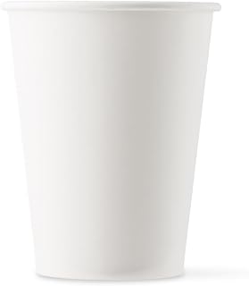 Harvest Pack 12 oz White Single Wall Paper Coffee Cups (1000 Pack) – 90mm Disposable Hot Drink Cups for Coffee, Tea, Cocoa & Espresso, Bulk To-Go Cups for Cafe, Office & Catering