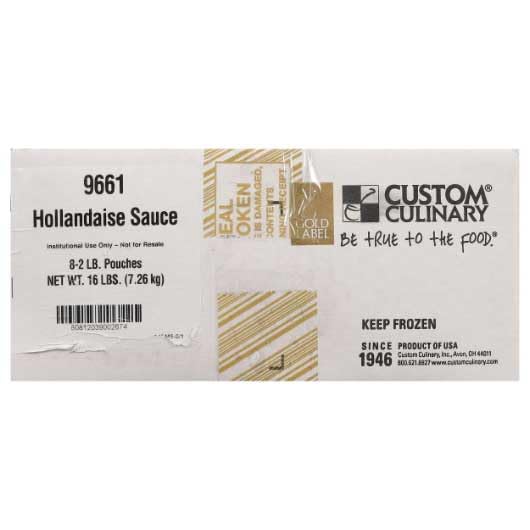 Gold Label Hollandaise Sauce by Custom Culinary – 2 Pound, Pack of 8