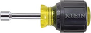 KLEIN TOOLS 610-5/16 5/16-Inch Stubby Nut Driver, Made in USA, 1-1/2-Inch Hollow Shaft and Cushion Grip Handle