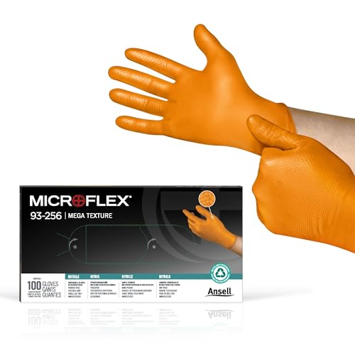 Ansell Size 9 (L) / Box (100) / Orange Non-Sterile Gloves