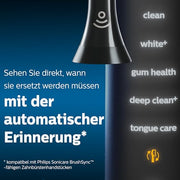 PHILIPS 4 Count (Pack of 1) / Black / 1 Toothbrush Replacement Heads