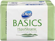 Dial Basics Hypoallergenic Bar Soap, 2 Count