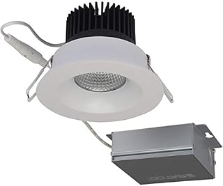 Satco S11630 12 watt LED Direct Wire Downlight; 3.5 inch; 3000K; 120 Volt; Dimmable; Round; Remote Driver; White 12-Pack