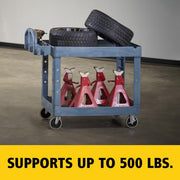 Rubbermaid Commercial Products Gray / Medium / 2-Shelf Service Carts