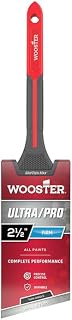 12-Pack of 2-1/2” Wooster G4181 Ultra/Pro Firm Thin Angle Detail and Trim Paint Brush, GripTech MAX Handle
