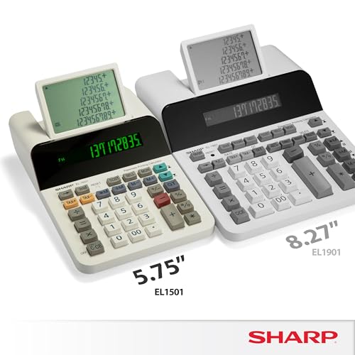 Sharp Compact / Calculator / White Printing