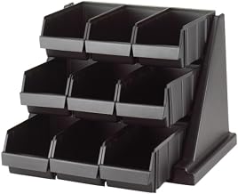 Cambro Condiment Organizer,14 1/4 in H,Black EA9RS9110-1 Each